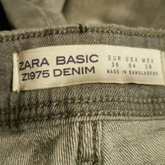 Zara NWOT cropped embroidered jeans womens size 4 - Picture 8 of 8